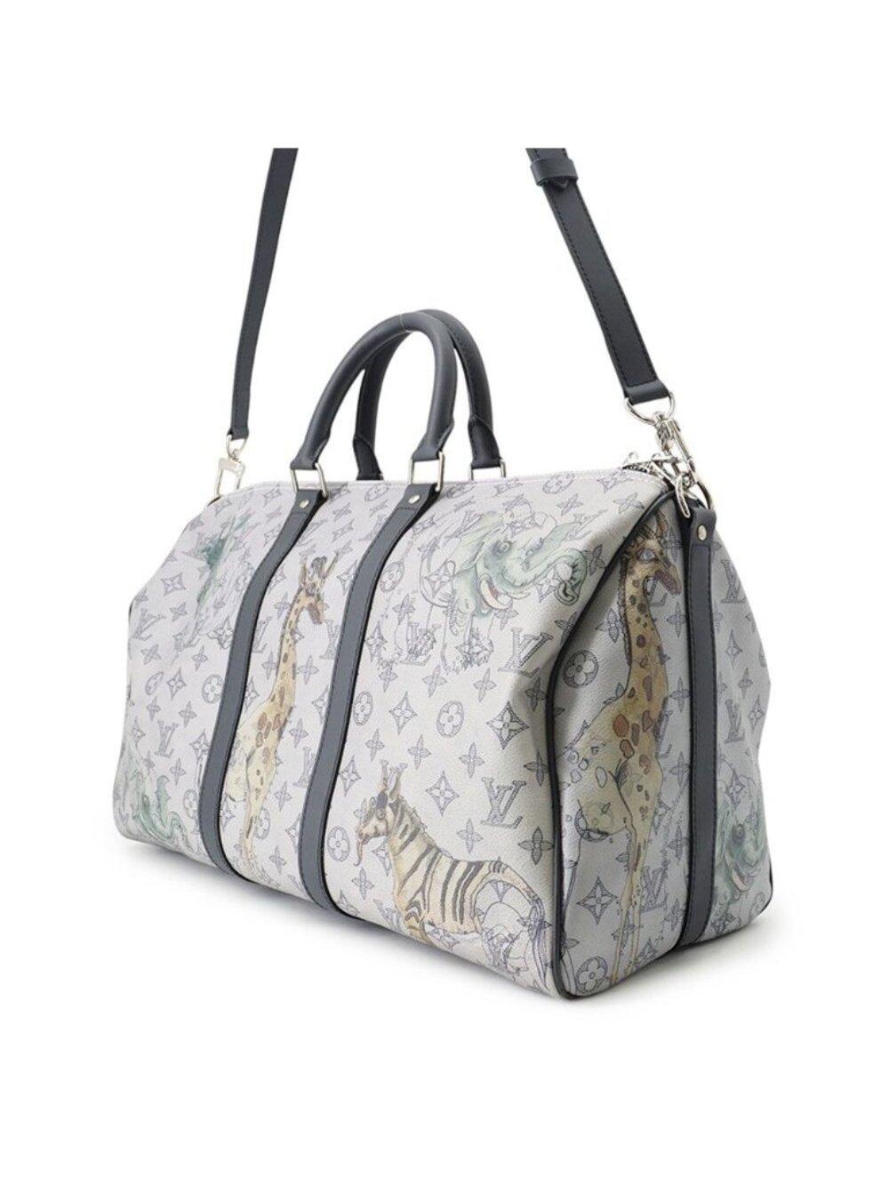 Louis Vuitton Boston Bag Monogram Savannah Keepall Bandouliere 45 2-Way - Picture 2 of 10